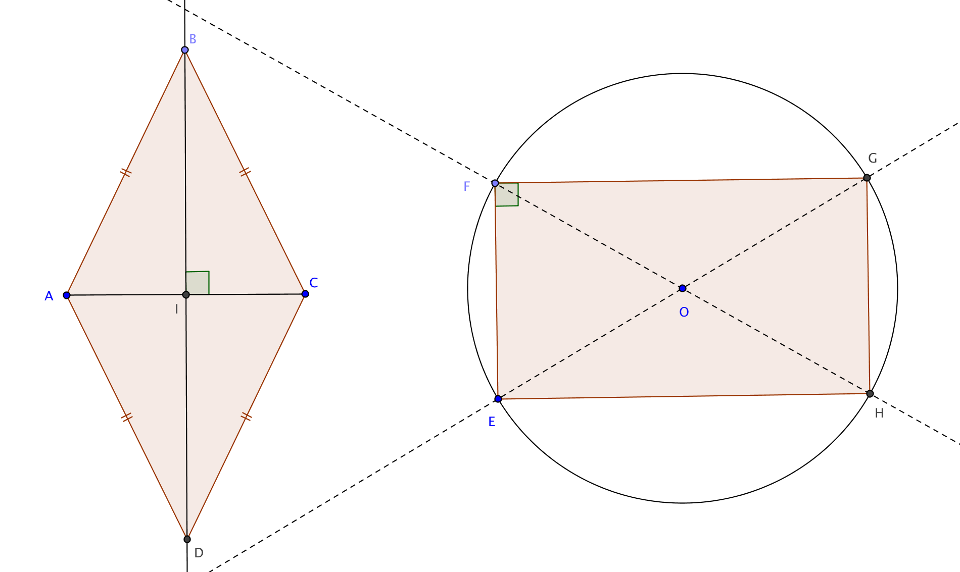 losange et rectangle